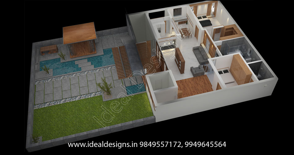 real estate company 3d elevations Hyderabad, construction elevation design, building elevations
